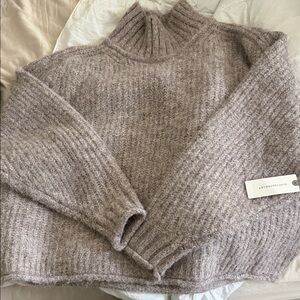 Anthropologie Pilcro Mock-Neck Chunky Jumper